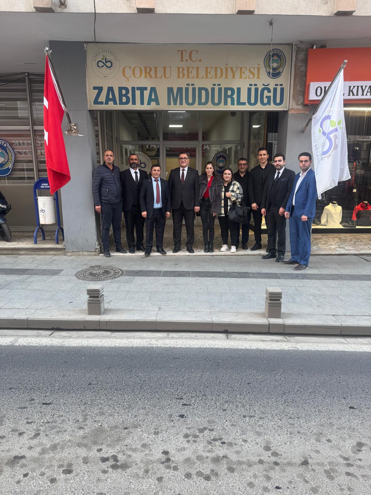 Tümkasderden Çorlu Zabıta Müdürü Sayın Birol UÇAR 'a Ziyaret